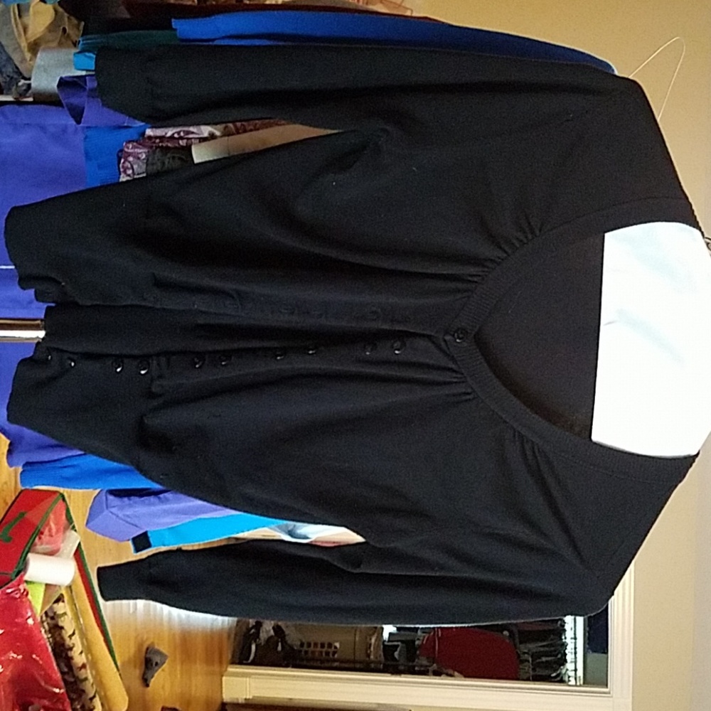 Black cardigan